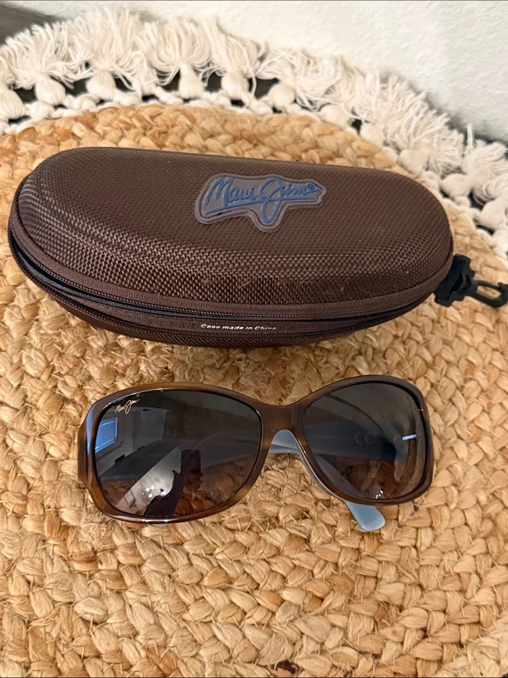 Maui Jim Nalani Polarized Sunglasses Tortoise Blue MJ295-03T 61-16-125